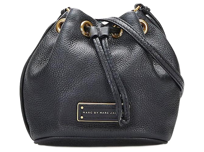 marc jacobs Too Hot To Handle Mini Bucket Bag black Leather Pony-style calfskin  ref.740392