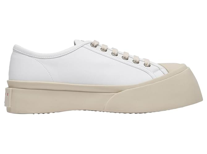 Schnürschuhe Pablo - Marni - Lily White - Leder Weiß Kalbähnliches Kalb  ref.740548