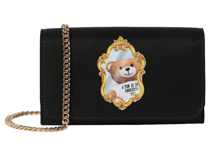 Moschino Teddy Bear Faux Fur Top Handle Bag in White | Lyst