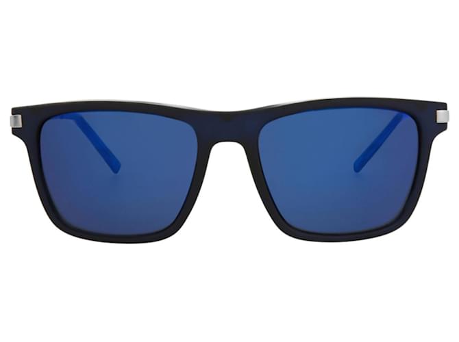 Puma Square-Frame Injection Sunglasses Blue  ref.740650
