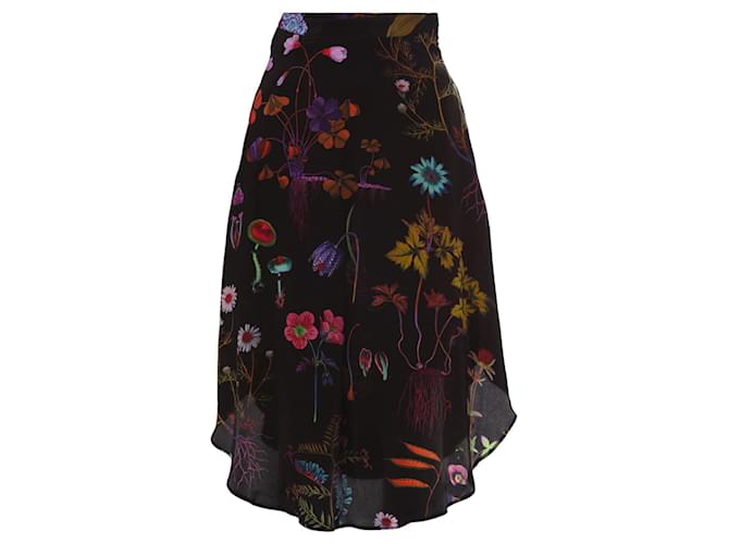 Stella Mc Cartney Stella McCartney Floral High-Low Skirt Multiple colors Silk  ref.740738