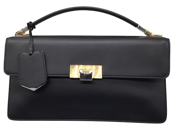 væske udføre tøj Balenciaga 2014 Le Dix Black Calfskin Leather Pochette Bag ref.740746 -  Joli Closet