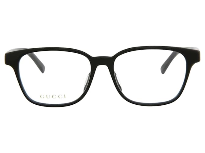 Monturas de gafas de acetato con montura cuadrada Gucci Negro Fibra de celulosa  ref.740763