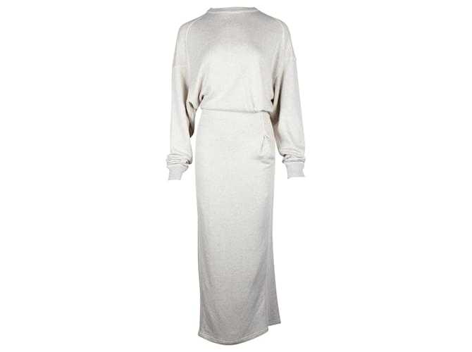 Isabel Marant Etoile Meg Midi Dress in Grey Cotton  ref.740792