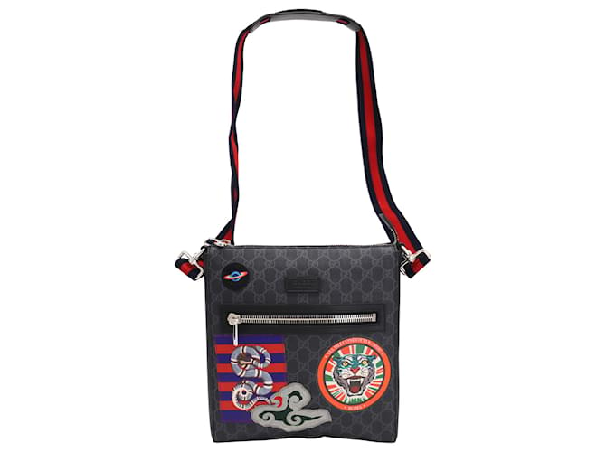 Gg supreme coated canvas messenger bag - Gucci - Men