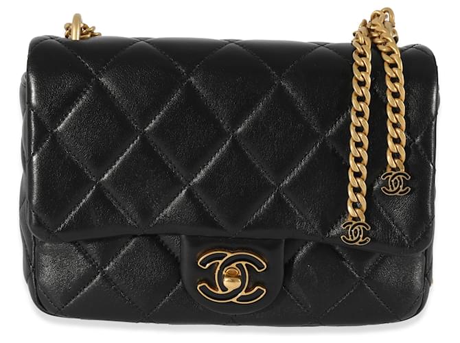 Chanel 2022 Enamel Classic Mini Square Flap Bag