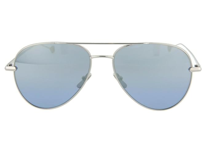 Óculos de Sol Aviador Brioni Prata Metálico  ref.740967