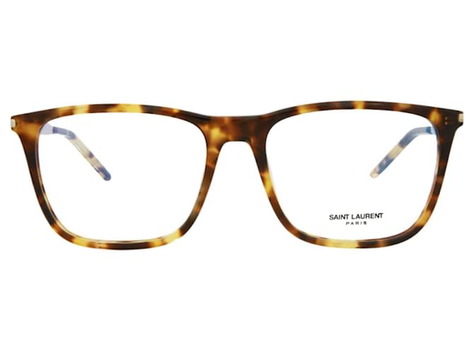 Saint Laurent Square-Frame Acetate Optical Frames Brown  ref.741129