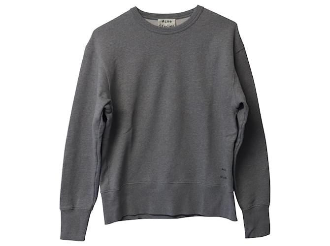 Acne Studios Loopback-Sweatshirt aus grauem Baumwoll-Jersey Baumwolle  ref.741217