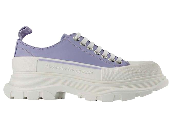 Tread Slick Sneakers - Alexander Mcqueen - Lilac/White - Leather Multiple colors  ref.741296
