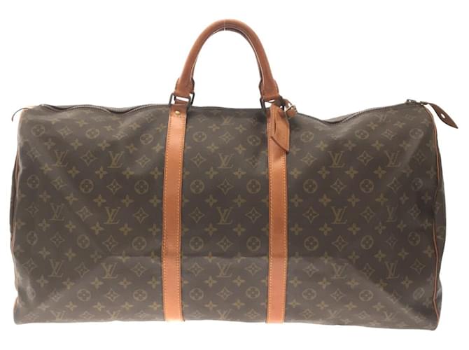 Louis Vuitton Keepall 60 Brown Cloth  ref.741882