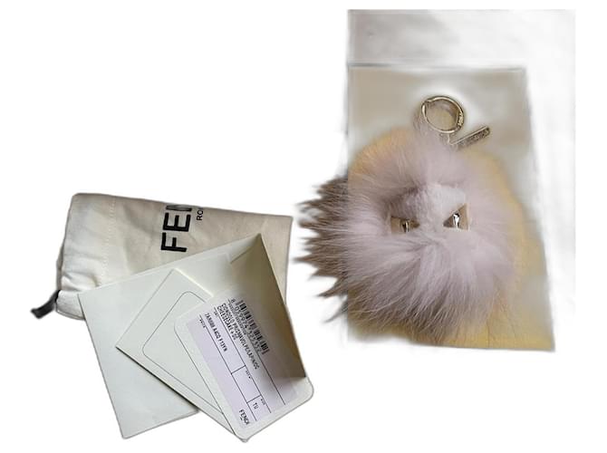 Fendi Bag charms Pink Fur  ref.737547