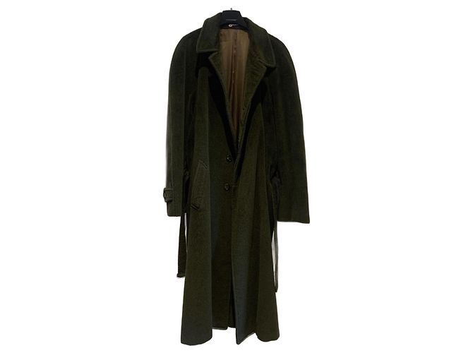 Hermès Loden coat Dark green