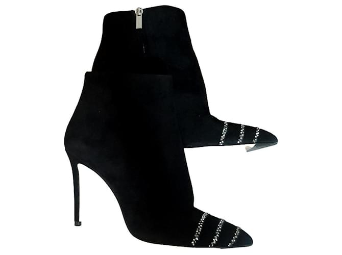 Jimmy Choo ankle boots Nero Scamosciato  ref.738325