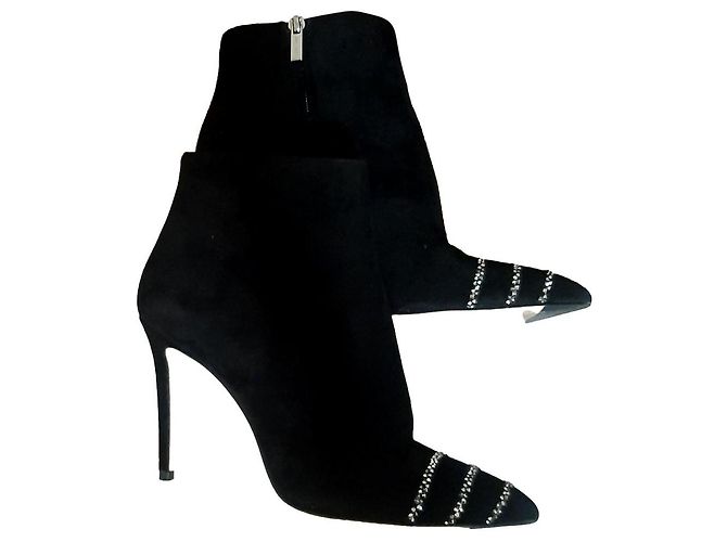Botines Jimmy Choo de piel de ciervo negros 38.5