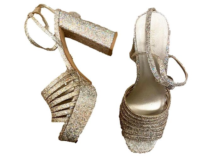 Sandali glitterati Kurt Geiger Argento
