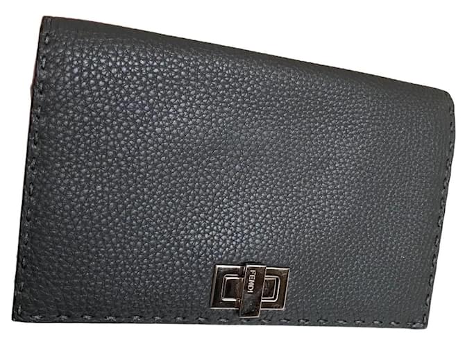Fendi Purses, wallets, cases Grey Leather  ref.739122