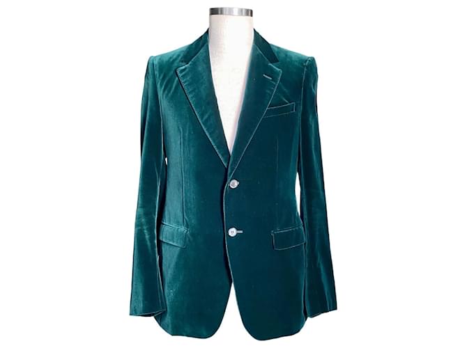 Lanvin Vintage emerald green velvet jacket ref.739136 - Joli Closet