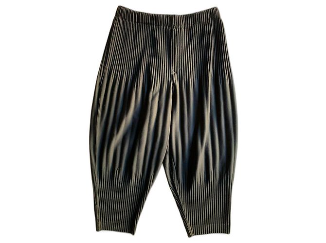 Issey Miyake Pantalone Homme Plissé blu navy
