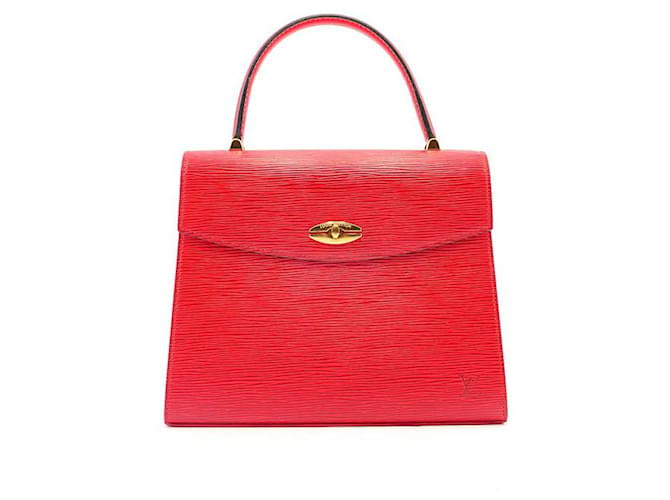 Louis Vuitton Malesherbes em couro epi vermelho  ref.739215