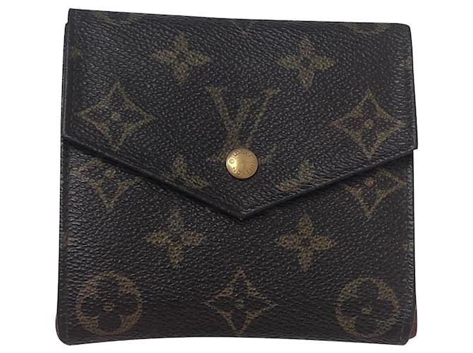 Louis Vuitton Wallets Small accessories Brown Leather Cloth ref.739553 -  Joli Closet
