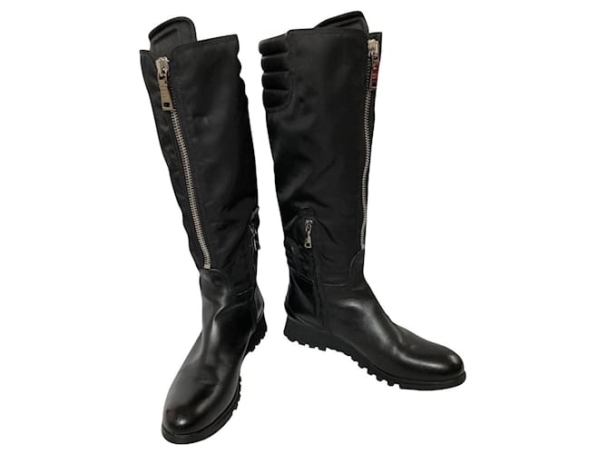 Prada Boots Black Nylon  ref.741106