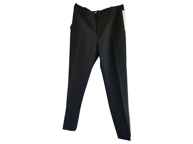Calça de lã Bouchra Jarrar Preta Preto