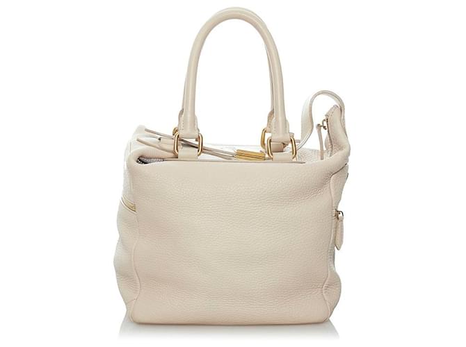 Céline Celine White Leather  ref.742027