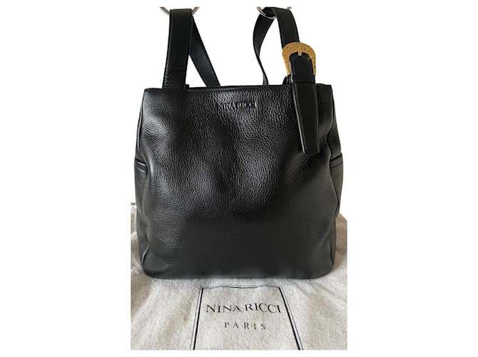 Nina Ricci Handbags Black Leather  ref.742068