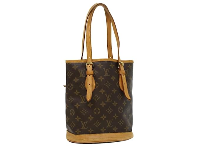 Louis Vuitton Bucket PM Brown Cloth  ref.742237