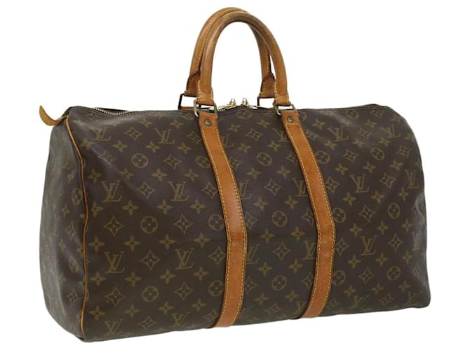 Louis Vuitton Keepall 45 Brown Cloth  ref.742261