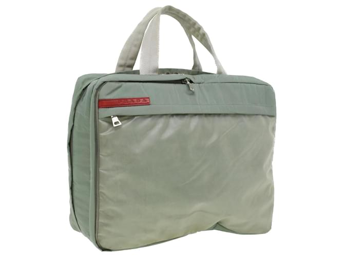 PRADA Sports Hand Bag Nylon Gray Auth hk548 Grey  ref.742759