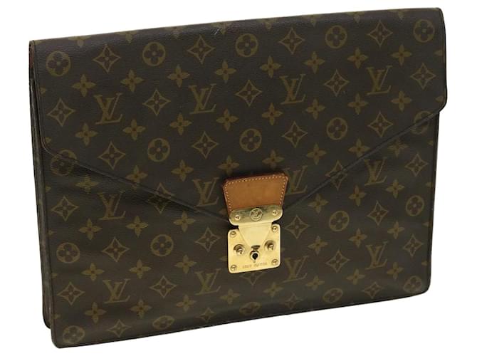 LOUIS VUITTON Monogram Porte Documents Senatur Briefcase M53335 LV