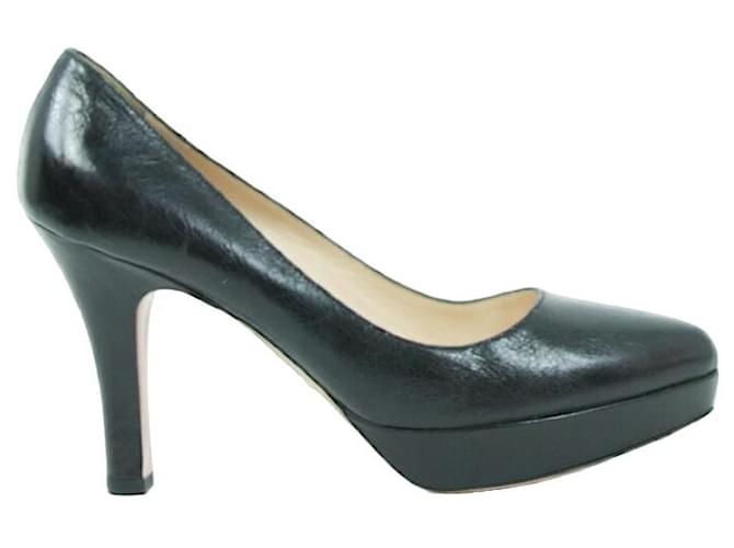 Prada pumps 38 Black Leather  ref.742878