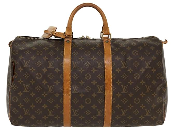 Louis Vuitton Keepall 50 Brown Cloth  ref.743109