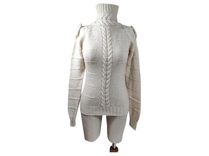Autre Marque Knitwear White Wool  ref.743199