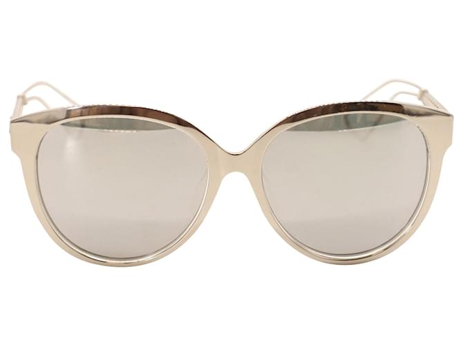 Dior Diorama 2 Sonnenbrille aus silberfarbenem Metall Metallisch  ref.743266
