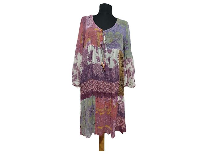 Vestido Elisa Cavaletti em Viscose Multicor