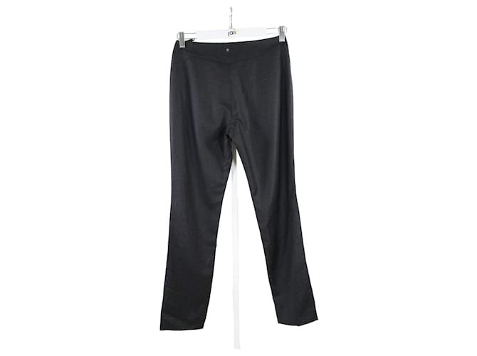Chanel pants 38 Grey Wool  ref.743400