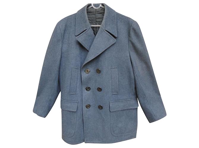 Autre Marque casaco vintage tamanho M novo estado Azul Lã  ref.743491