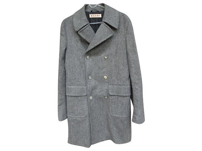 Marni grey wool coat size 52