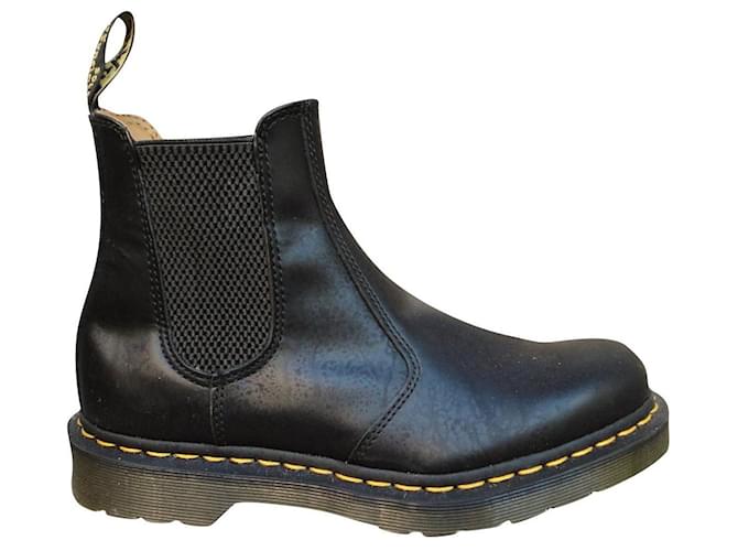 chelsea boots Dr. Martens p 38 Cuir Noir  ref.743554