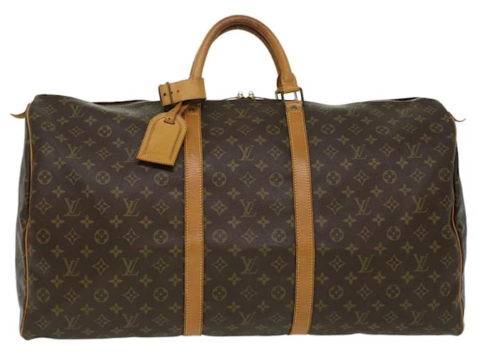 Louis Vuitton Keepall 60 Brown Cloth  ref.743713