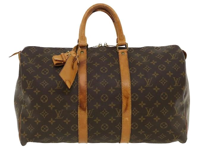 Louis Vuitton Keepall 45 Brown Cloth  ref.743761