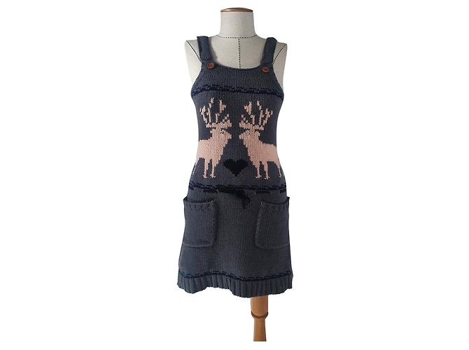 Vestido Manoush de lana Multicolor
