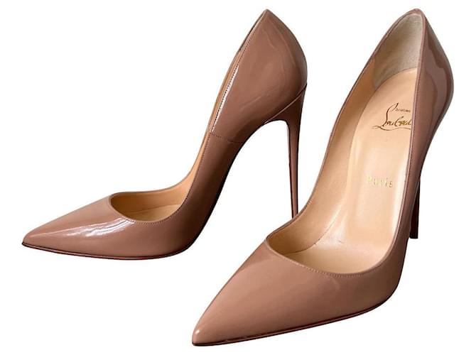 Christian Louboutin So Kate Patent Pump 40 Beige Nude Patent leather  ref.743912