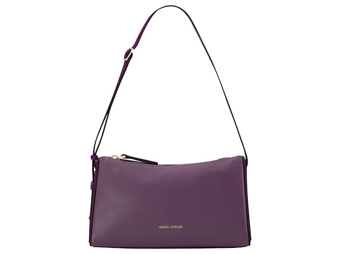 Autre Marque Mini Prism Hobo Bag - Manu Atelier - Steel/Purple - Leather  ref.744069