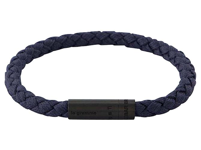 Autre Marque Orlebar Brown x Le Gramme Le 5g Bracelet Cable en Titane Noir/Bleu Marine Brossé  ref.744281