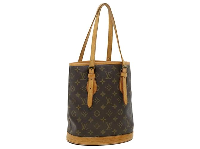 Louis Vuitton Bucket Brown Cloth  ref.744368