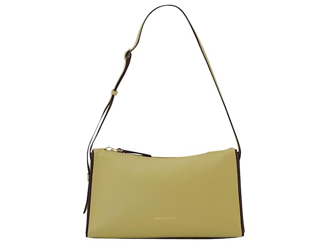 Autre Marque Mini Prism Hobo Bag - Manu Atelier - Tapioca - Leather Yellow  ref.744419